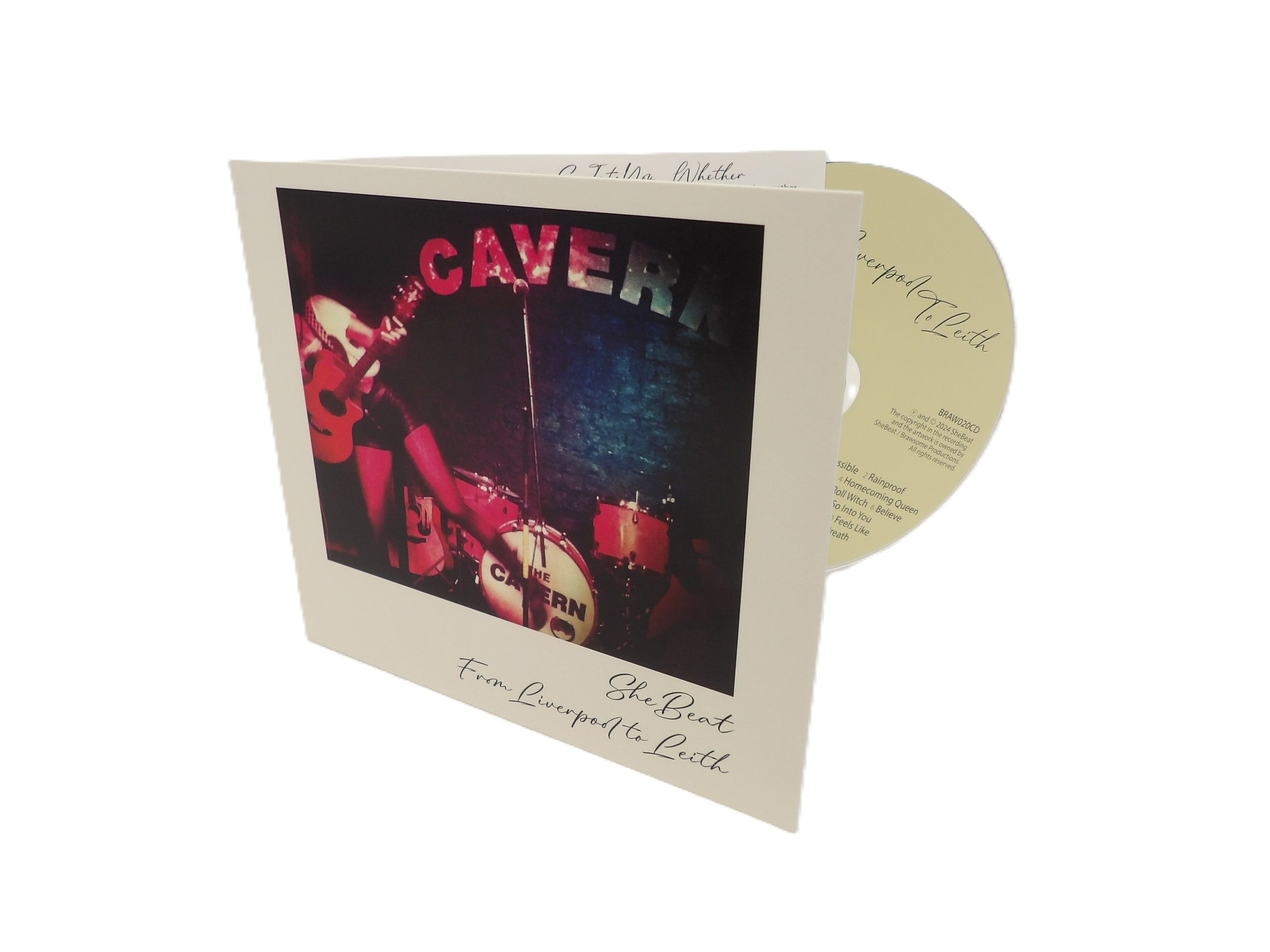 Live She Beat 4 Panel Digisleeve CD packaging from Alpha Duplication