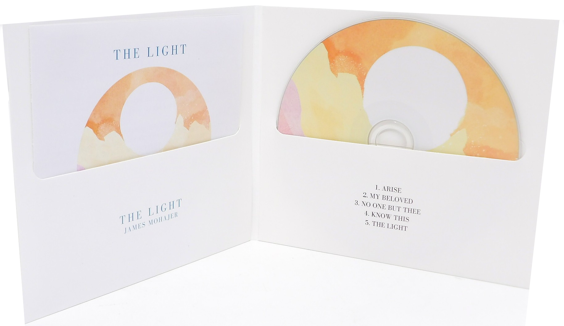 4 Panel CD Digifile packaging manufactured by Alpha Duplication - The Light