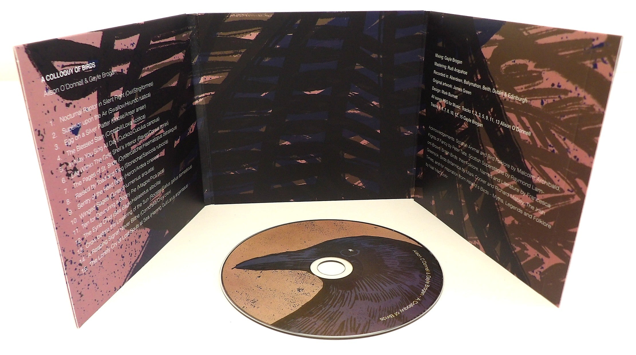 Inside view of 6 Panel CD Digisleeve packaging manufactured by Alpha Duplication
