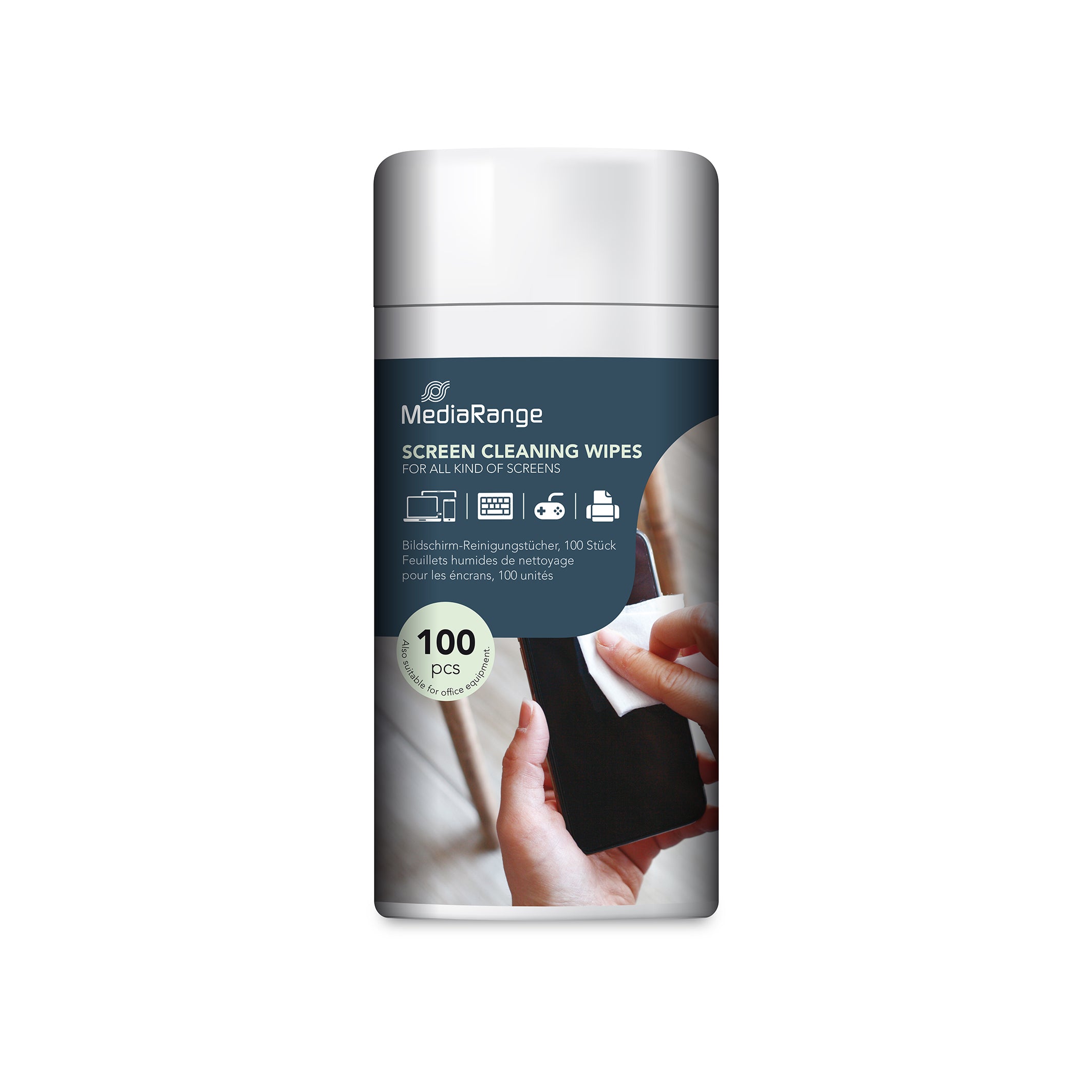 MR720 Range Screen Cleaning Wipes, wet, 100 wipes