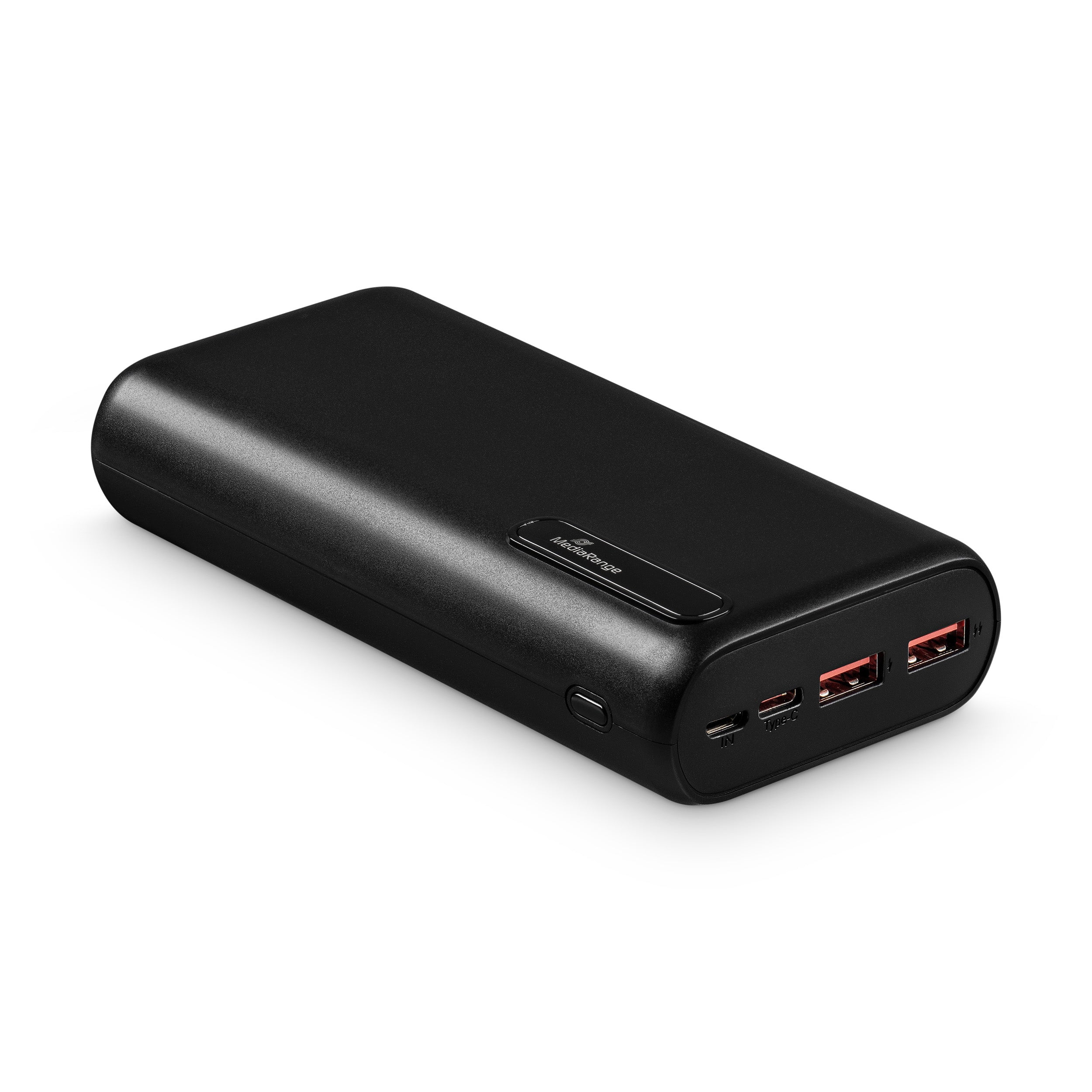 MR756 MediaRange Mobile charger, Powerbank 20.000mAh with battery level;LCD, 2x USB-A and 1x USB-C®