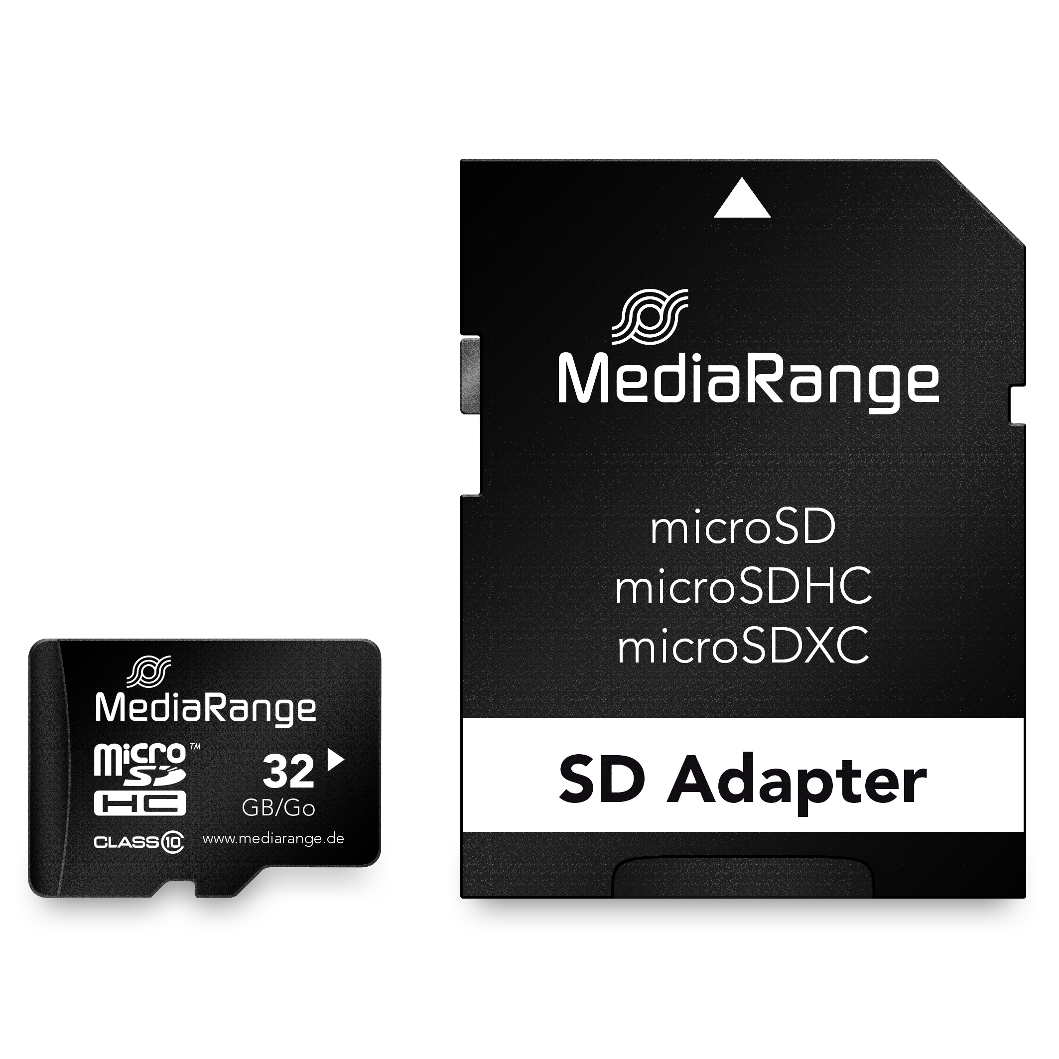 MR959 MediaRange microSDHC™ Memory Card with SD Adapter, Class 10, 32GB
