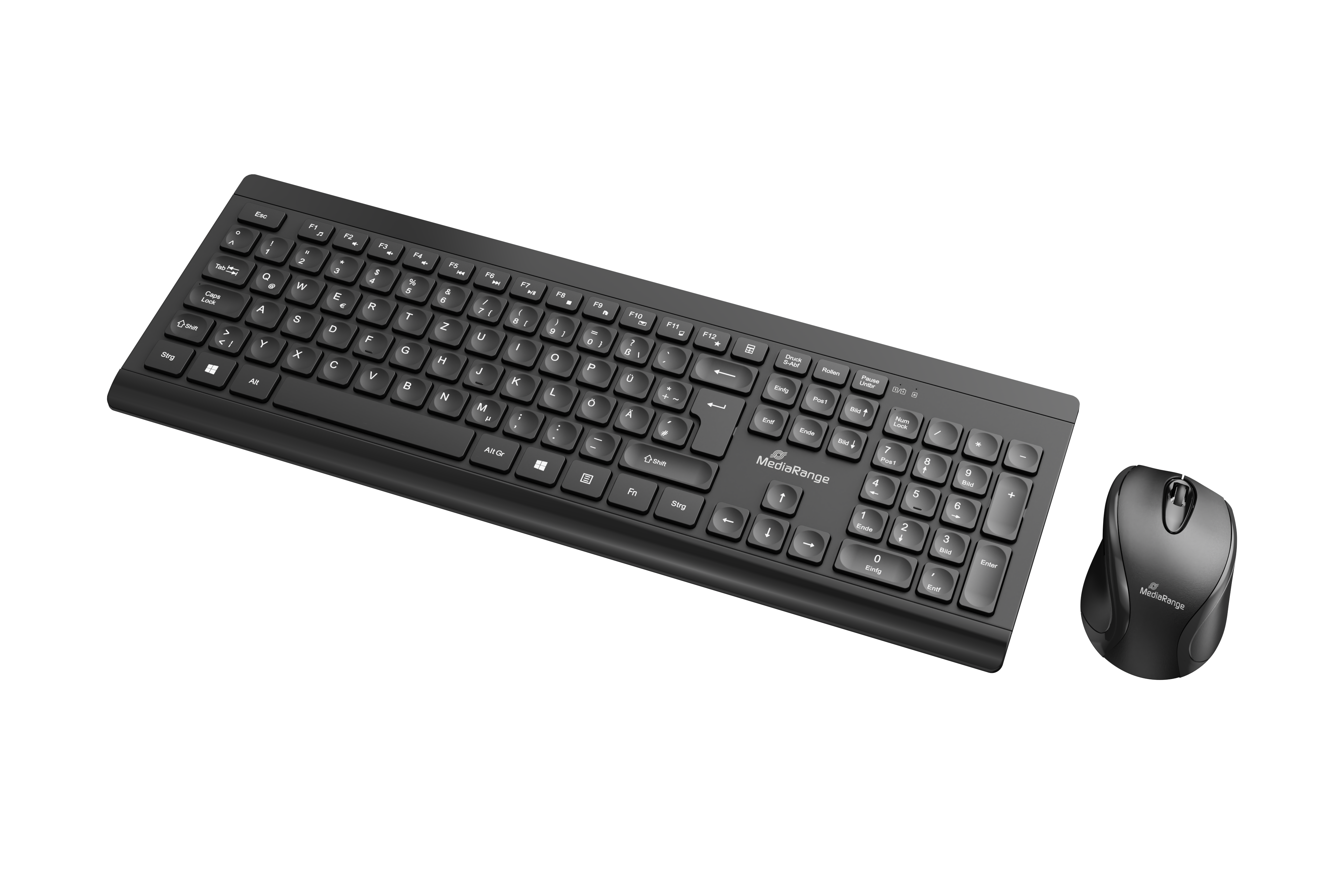 MROS104 MediaRange Wireless Keyboard and Mouse Set, QWERTY (UK)