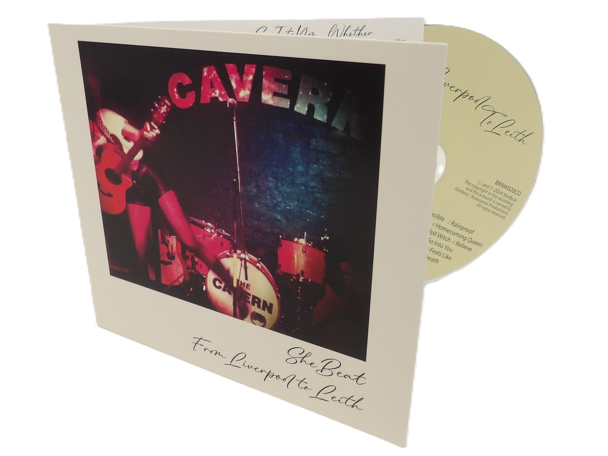 Live She Beat 4 Panel Digisleeve CD packaging from Alpha Duplication
