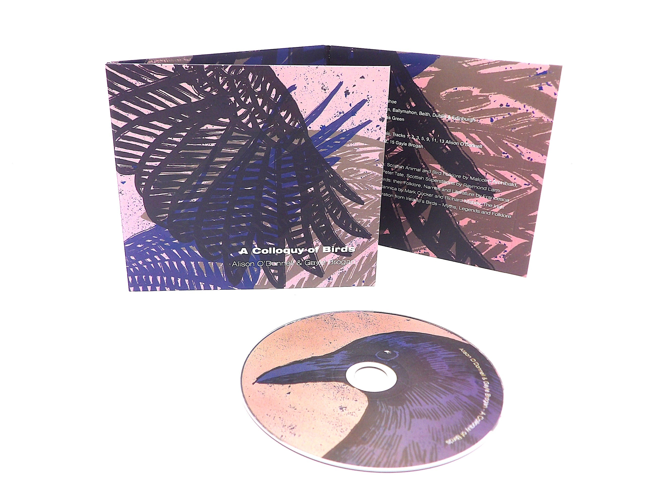 Alpha Duplication Presents a 6 panel digisleeve to package 1 CD - A Colloquy of Birds
