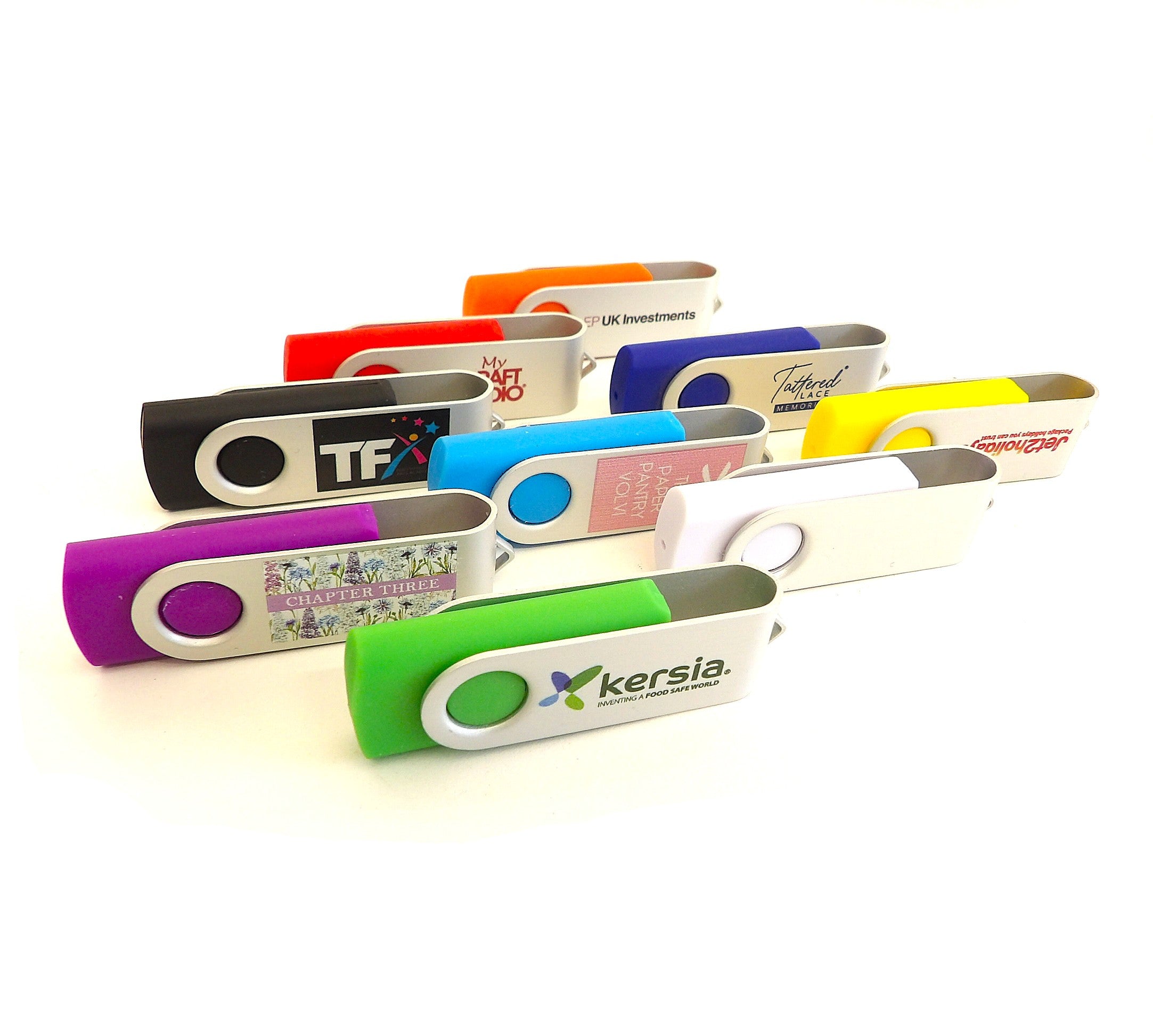 Twister Style USB: 2Gb - 16Gb Capacity